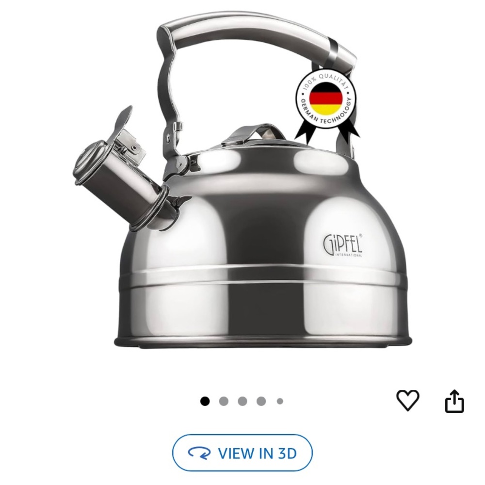 Gipfel Stainless Steel Whistling Kettle